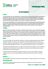 Adhesive Composition  front page preview
                    