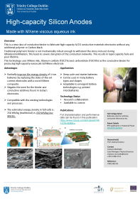 High-capacity Silicon Anodes Made With A Viscous Aqueous Ink front page preview
                    
